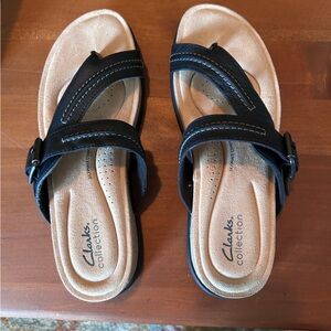 Clark’s Brynn Madi Sandals Black SZ 9